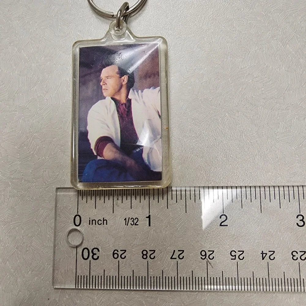 Vintage Sammy Kershaw Key Ring Name & Color Photo Key Chain